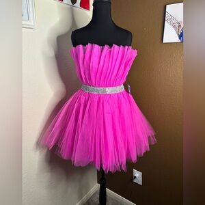 Windsor Fuchsia Strapless Dress